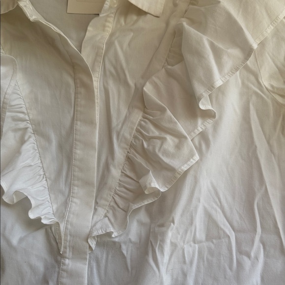 Olivia White Button-Up Shirt - Picture 3 of 7